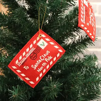 10 шт. Рождественские нетканые конверты, вмещающие конфеты, сумки для рождественских открыток, подвеска для рождественской елки, подарочные пакеты с Рождеством