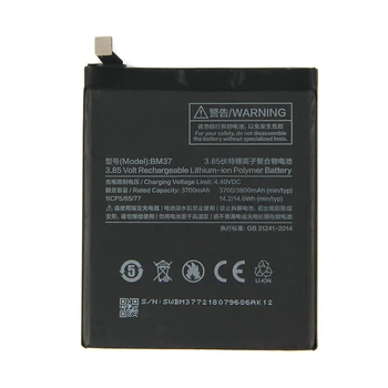 10 шт./лот, литий-ионный аккумулятор для Xiaomi Mi 5s Plus 3800 мАч BM37, новый мобильный телефон, сменный литий-ионный аккумулятор с подарком