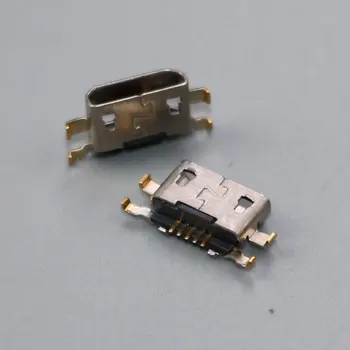 100ШТ Разъем Micro USB 5pin Женское Зарядное Устройство Для Sony Xperia C C2304 C2305 S39c S39h Двойной Разъем для передачи данных Z3 D6633 D665 Разъем Порта