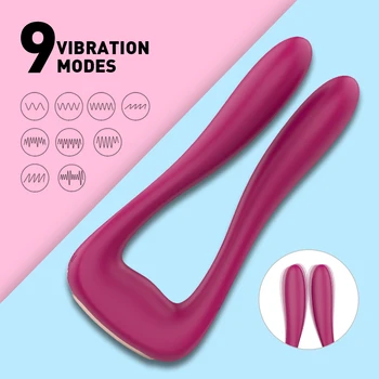 9-скоростной вибратор, Массажер для точки G, Фаллоимитатор, Двойной вибрационный зажим, Стимулятор клитора, Секс-игрушки для женщин, товары для взрослых для пар