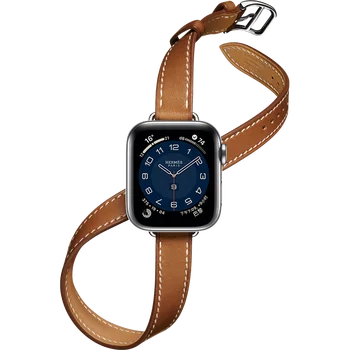 Attelage Double Tour для Apple Watch ремешок 40 мм 44 мм 42 мм 38 мм из натуральной кожи ремешок для часов браслет iWatch Series 3 4 5 6 SE ремешок