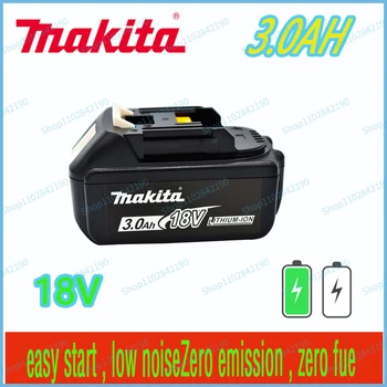 Makita 100% Оригинальный Аккумулятор Для Электроинструментов 18V 3.0AH 5.0AH 6.0AH со светодиодной литий-ионной Заменой LXT BL1860B BL1860 BL1850