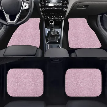 STUOARTE, модные автомобильные коврики с розовым принтом, для автофургона, внедорожника, 4 шт., универсальные, подходят для пола спереди и сзади автомобиля.