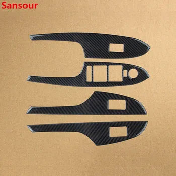 Sansour Car-styling отделка крышки стеклоподъемника с блестками интерьер из углеродного волокна для Cadillac ATS ATS-L
