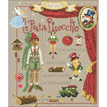 ZZ6182Cross Stitch Kit Пяльцы для вышивания Homfun Craft, Рождественские украшения для Воскресенья, Рукоделие, животные, Снежный Цветок, Декорации