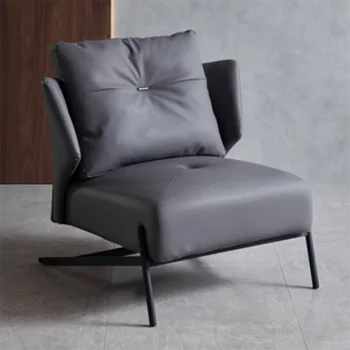 Внутренняя поддержка спины, современные стулья, Роскошный дизайн дивана для гостиной, Итальянское кресло для отдыха из кожи для медитации, мебель Nordic Sillas