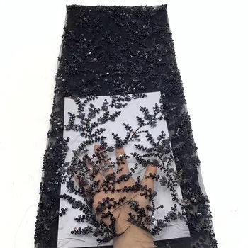 Высококачественная Кружевная ткань Из французского Тюля, Сшитая Из Новейшей африканской Сетчатой кружевной ткани С блестками 2021, Нигерийская Свадебная Ткань ZX3681
