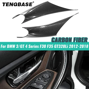 Для BMW 3/GT 4 Серии F30 F35 GT320Li 2012-2018 Автомобильный Стайлинг ABS Внутренняя Дверная Панель Поручень Подлокотник Защитный Чехол