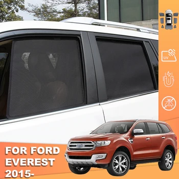 Для Ford Everest UA 2015-2021 Автомобильный солнцезащитный козырек с магнитной рамкой переднего лобового стекла, шторка для Авто, детское заднее боковое окно, солнцезащитный козырек