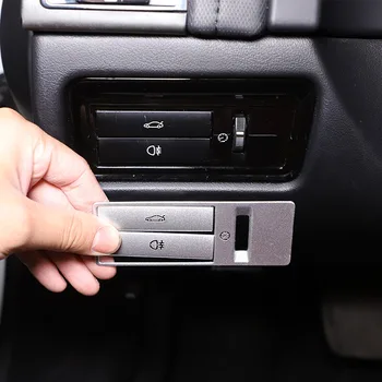 Для Jaguar XF XJ 2009-2015, Наклейка на кнопку переключения задней двери автомобиля из нержавеющей стали, Аксессуары для интерьера автомобиля