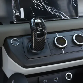 Для Land Rover Defender 110 2020-2022 ABS Защитная крышка головки переключения передач Центральной консоли, декоративная наклейка, аксессуары для интерьера автомобиля