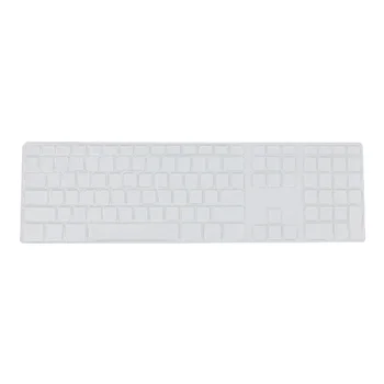 Силиконовый тонкий защитный чехол для клавиатуры с цифровой клавиатурой для Apple iMac Прозрачный