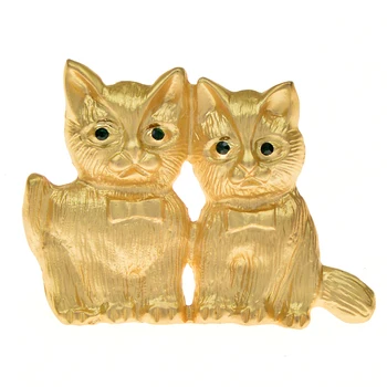 Синди Сян, Маленькие милые броши с кошками Для женщин, Модная булавка с животными, Золотой цвет, модные украшения, аксессуары для вечеринок, подарок