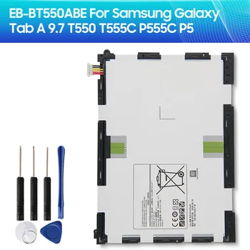 Сменный Аккумулятор EB-BT550ABE EB-BT550ABA для Samsung GALAXY Tab A 9,7 T550 T555C P555C P550 6000 мАч Аккумулятор для планшета