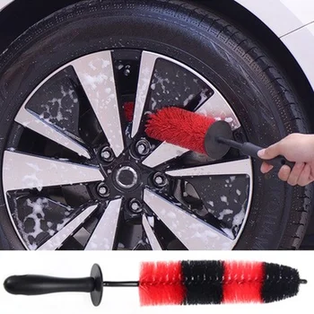 Щетка для чистки автомобильных колес Универсальные щетки для мытья обода автомобильных шин для грузовых автомобилей Многофункциональный инструмент для детализации деталей автомобиля
