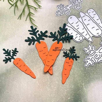 металлические штампы для резки морковного гарнира для скрапбукинга 